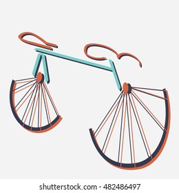 Bicycle Vector Logo, Abstract Bicycle Logo Template. Vector, Illustration