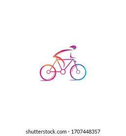 Fahrradvektorlogo-Design. Bike Shop Corporate Branding Identität . Fahrradlogo.