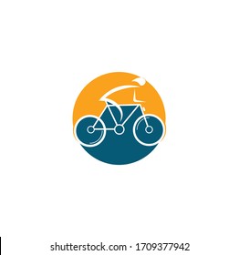 Bicycle vector logo design. Bike Shop Corporate branding identity . Bicycle logo.	
