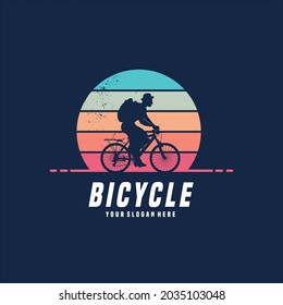 bicycle vector logo design template