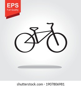 Bicycle Vector, Modern Flat Style For Graphic Design, Biker, Bike Logo, Bike Style, Icon Bike Vector, Cycling Concept, Sign For Bicycle Path Isolated On White Background, Logo, Website, Social Media