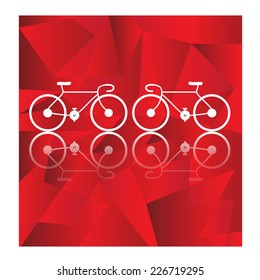 Bicycle vector on geometric background