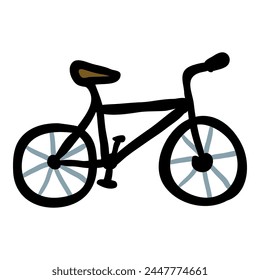 Bicycle Vector Single Doodle Icon