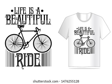 bicycle vector t shirt design