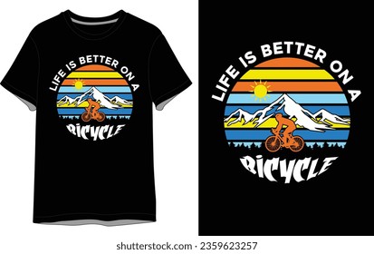 Bicycle vector T shirt Design