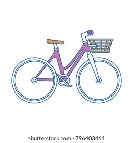 bicycle vehicle with basket