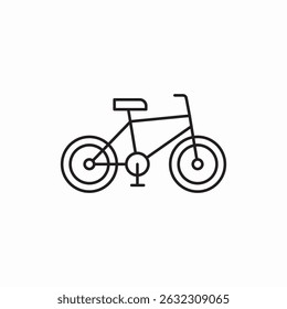Vector de la señal del icono del vehículo de la bicicleta