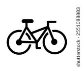 Bicycle Vehicle Icon, Vector graphics