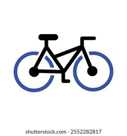 Bicycle Vehicle Icon, Vector graphics