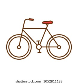 bicycle vehicle isolated icon