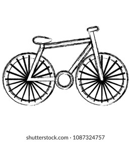 bicycle vehicle isolated icon