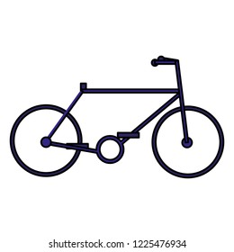 bicycle vehicle isolated icon