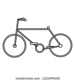 bicycle vehicle isolated icon