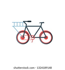 bicycle vehicle isolated icon