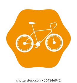 bicycle vehicle isolated icon