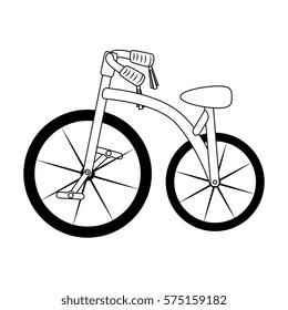 bicycle vehicle isolated icon