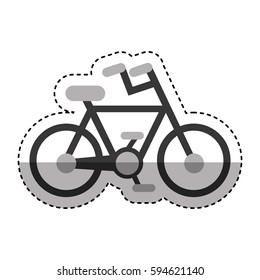 bicycle vehicle isolated icon