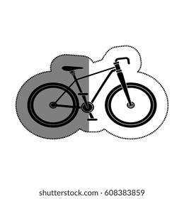 bicycle vehicle isolated icon