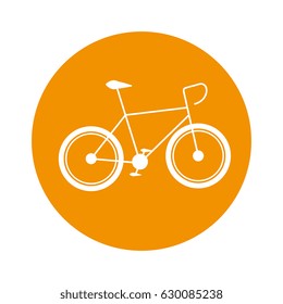 bicycle vehicle isolated icon