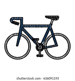 bicycle vehicle isolated icon