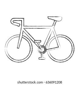 bicycle vehicle isolated icon