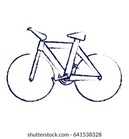 bicycle vehicle isolated icon