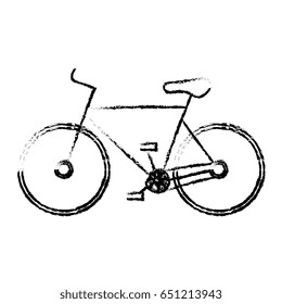 bicycle vehicle isolated icon