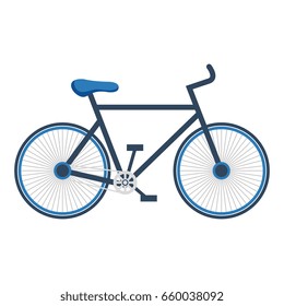 bicycle vehicle isolated icon