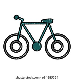 bicycle vehicle isolated icon