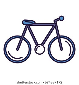 bicycle vehicle isolated icon