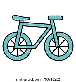 bicycle vehicle isolated icon