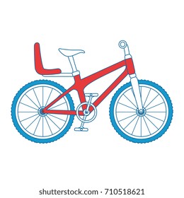 bicycle vehicle isolated icon
