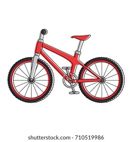bicycle vehicle isolated icon