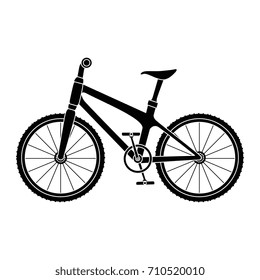 bicycle vehicle isolated icon