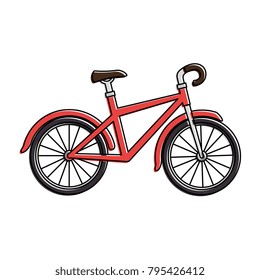 bicycle vehicle isolated icon