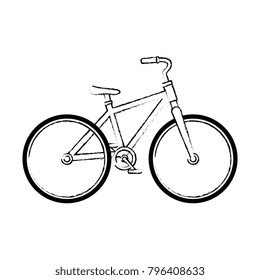 bicycle vehicle isolated icon