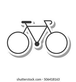 bicycle vehicle isolated icon vector illustration design