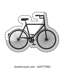 bicycle vehicle isolated icon vector illustration design