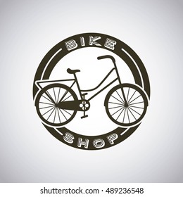 bicycle vehicle retro icon vector illustration design