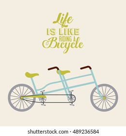 bicycle vehicle retro icon vector illustration design