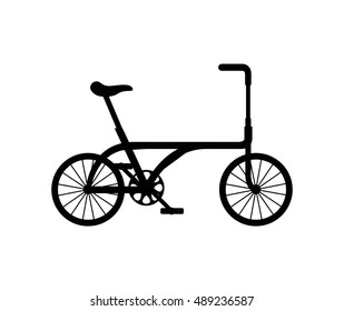 bicycle vehicle retro icon vector illustration design