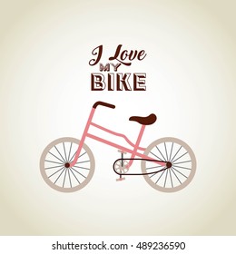 bicycle vehicle retro icon vector illustration design