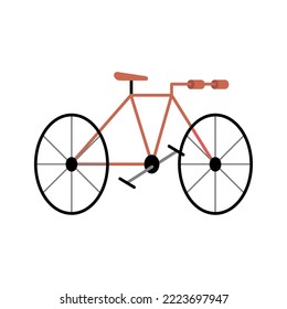 bicycle vehicle sport red color