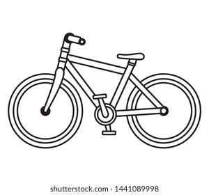 bicycle vehicle transport isolated icon