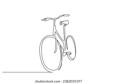 bicycle vehicle transportation simple line art design