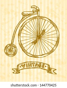 Bicycle vintage background