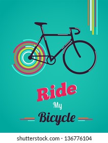 Bicycle, vintage poster