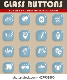 bicycle web icons for user interface design
