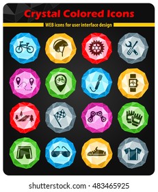 bicycle web icons for user interface design