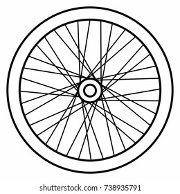 Bicycle wheel bike parts spokes hub